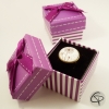 Petite boîte bijou bague violette
