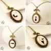 Bijou pendentif féminin raffiné délicat chat noir