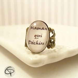 belle bague fantaisie pour une maman qui déchire