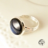 Bague femme bleu marine