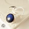 boucles d'oreilles originale bleu marine