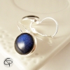 boucles d'oreilles bleu marine bijoux faits main femme