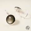 boucles argent pailleté originales femme