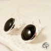 boucles d'oreilles femme noir pailleté