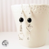 Boucles d'oreilles asymétriques originales