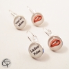 Boucles d'oreilles argentées You are Mine