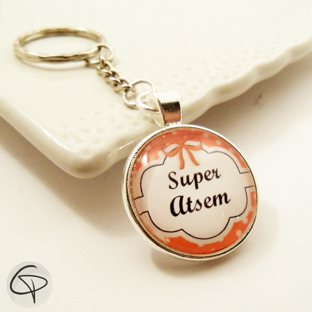 Porte-clef super atsem cadeau original