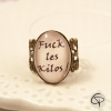 Bague message fuck les kilos