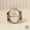 Bague personnalisée femme folle amoureuse