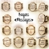 Bagues fantaisie femme avec messages personnalisés