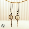 Longues boucles d'oreilles AILE de Libellule