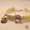 Bracelet JAUNE et BLANC Personnalisable