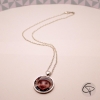 Collier original pour femme avec médaillon porte-photo