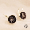 pendants d'oreilles toiles d'araignée bijoux boucles femme halloween