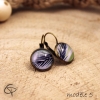 boucles d'oreilles feuilles de palmier