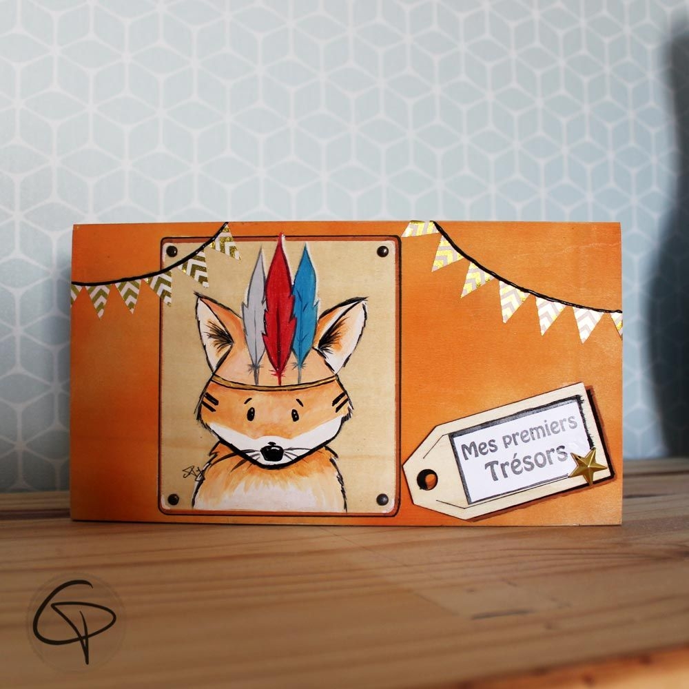 Idée Cadeau Personnalisable - Pack Naissance - Renard