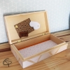 Boîte à trésor indien coffret en bois pour enfant renard garçon ou fille Chat Pristy