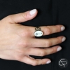 Bague avec médaillon clef