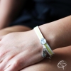 Bracelet JAUNE et BLANC Personnalisable