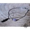Bracelet de cheville plume