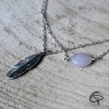 Chaîne de cheville plume femme