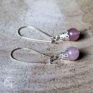 Boucles d'oreilles Rose