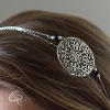 Headband Jade Bijou de tête mariage Chat Pristy