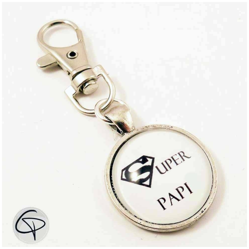 Porte-clef personnalisé super papi