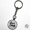 porte-clef personnalisé super parrain blanc cadeau original