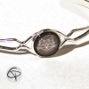 Bracelet jonc fin chat origami