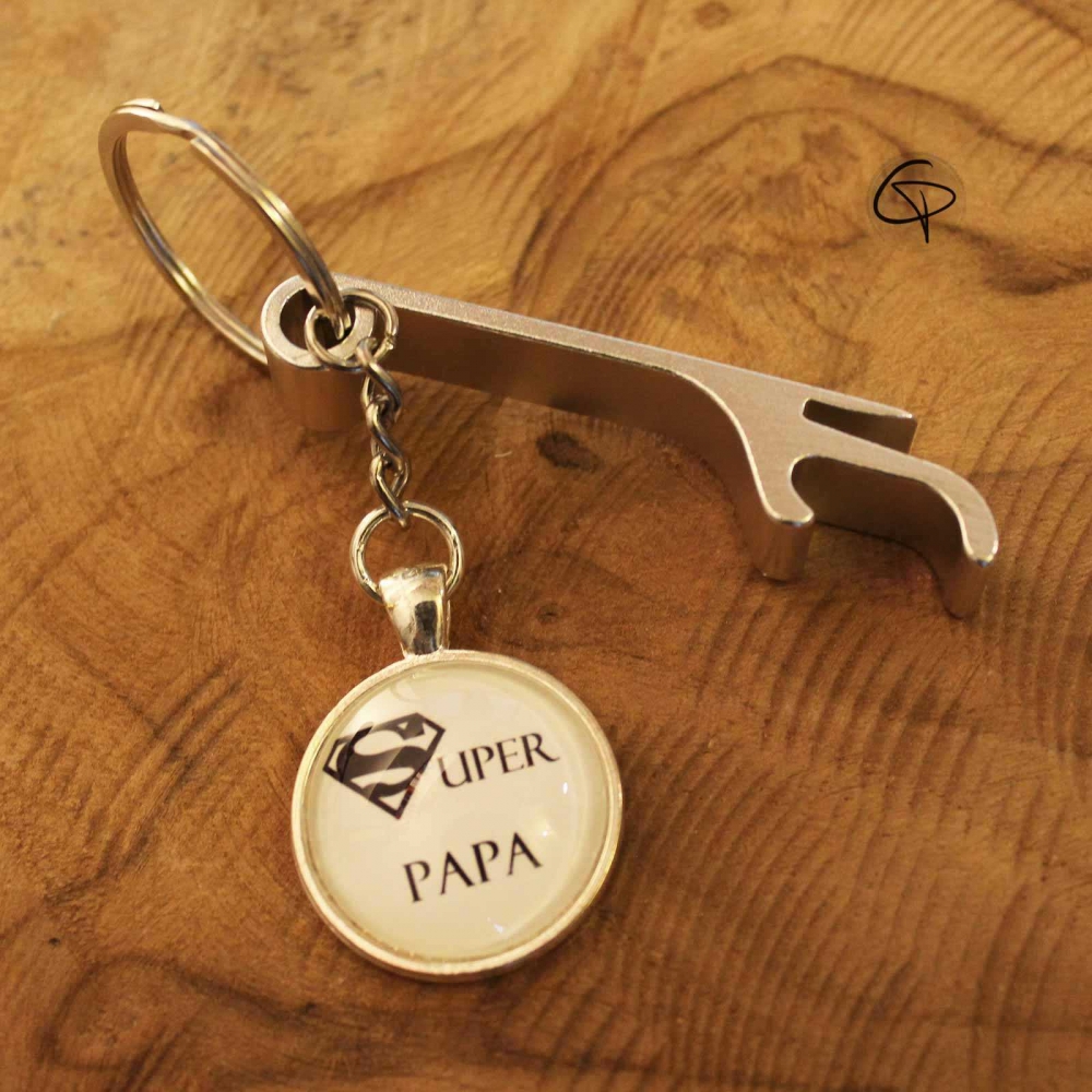 Porte Clef Decapsuleur Ouvre Bouteille Original Pour Un Super Papa