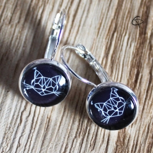 Boucles d'oreilles chat