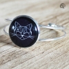 Bracelet tête de chat noir