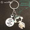 Porte-clé décapsuleur original ouvre-bouteille personnalisé porte-clef cadeau original modèle fille keep calm