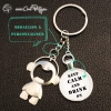 Porte-clé décapsuleur garçon message personnalisable