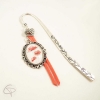 Marque-page bijou dessin de coquelicot fait main