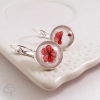 Boucles d'oreilles bijou pour femme dessin fleurs de coquelicot