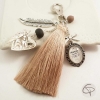 Porte-clé bijou pour sac mamie médaillon cœur qui s'ouvre cadeau original