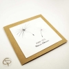 Carte de vœux fleur à compléter empreinte cadeau original pour mamie