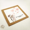 Carte de vœux mamie personnalisable petits enfants peints main