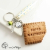 2-Porte-clé biscuit croqué maîtresse cadeau personnalisable institutrice