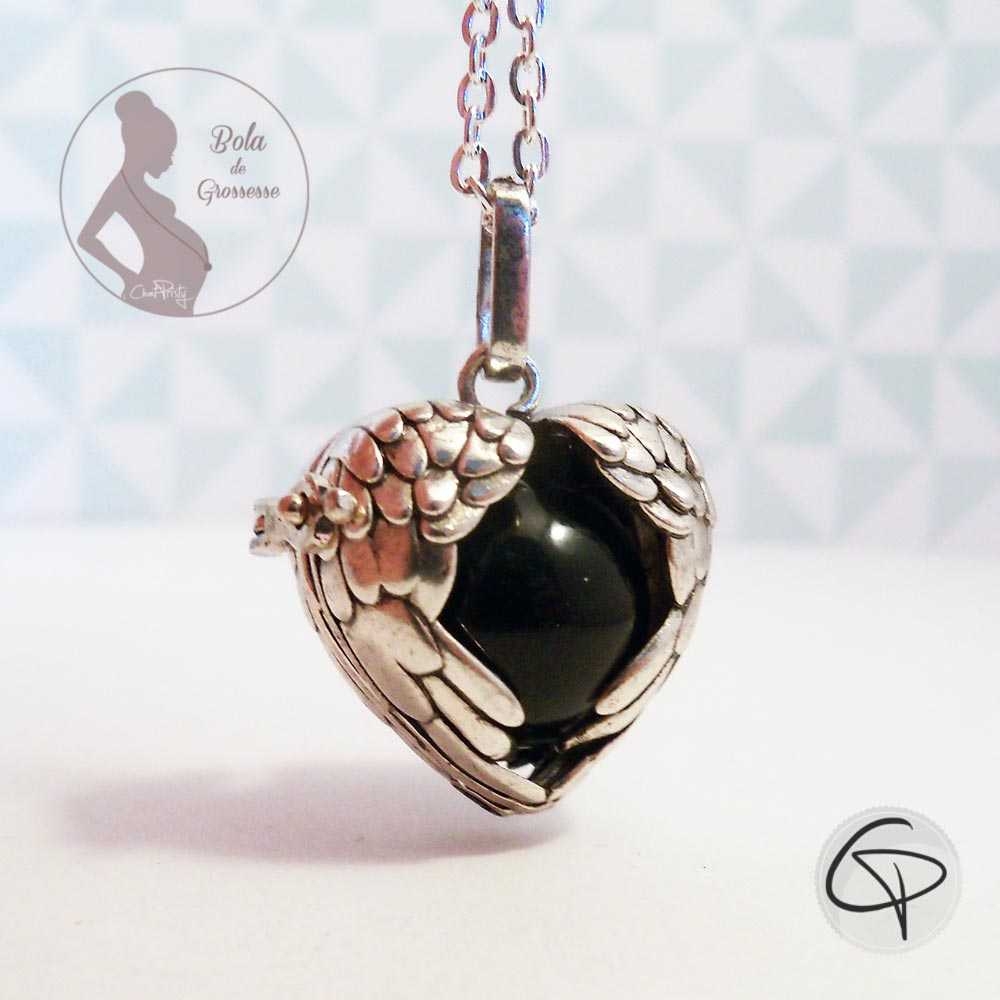 Bola de grossesse ailes d'ange coeur