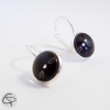 Boucles d'oreilles noires moustache de chat