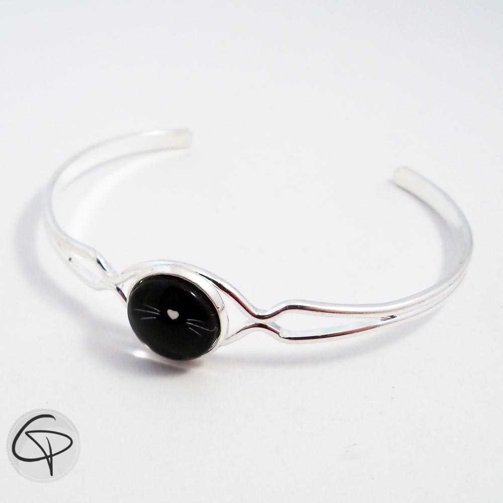 Bracelet femme moustaches chat