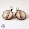 boucles d'oreilles pour femme dessin aile de libellule