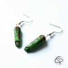 Boucles d'oreilles zombie doigts verts coupés en sang bijoux halloween