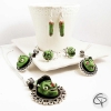 Boucles d'oreilles doigt coupé bijoux zombie vert halloween