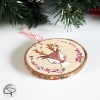 ornement original sapin noel renne personnalisé prénom enfant