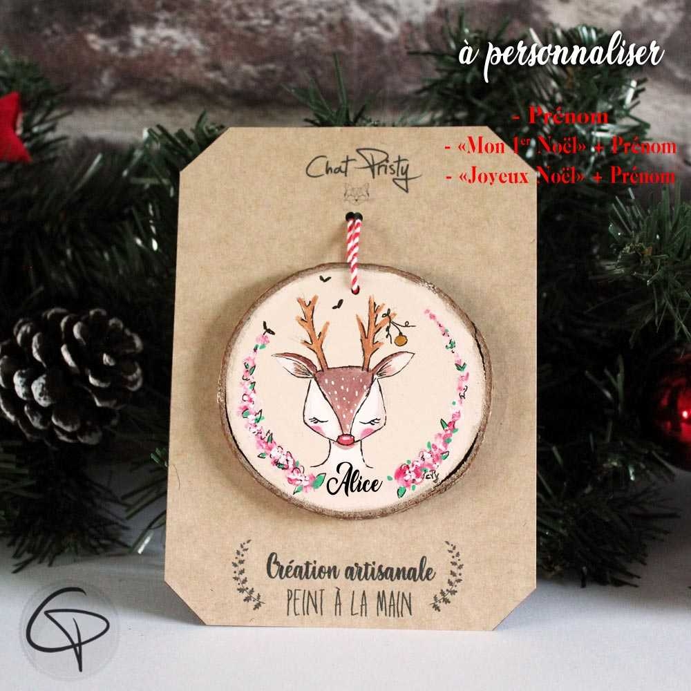Personnalisé Renne bébé premier arbre de Noël décoration souvenir étiquettes Cadeau