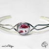 bracelet fleurs coquelicot